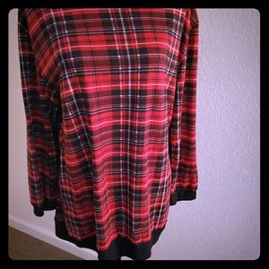 Ladies Plaid Blouse